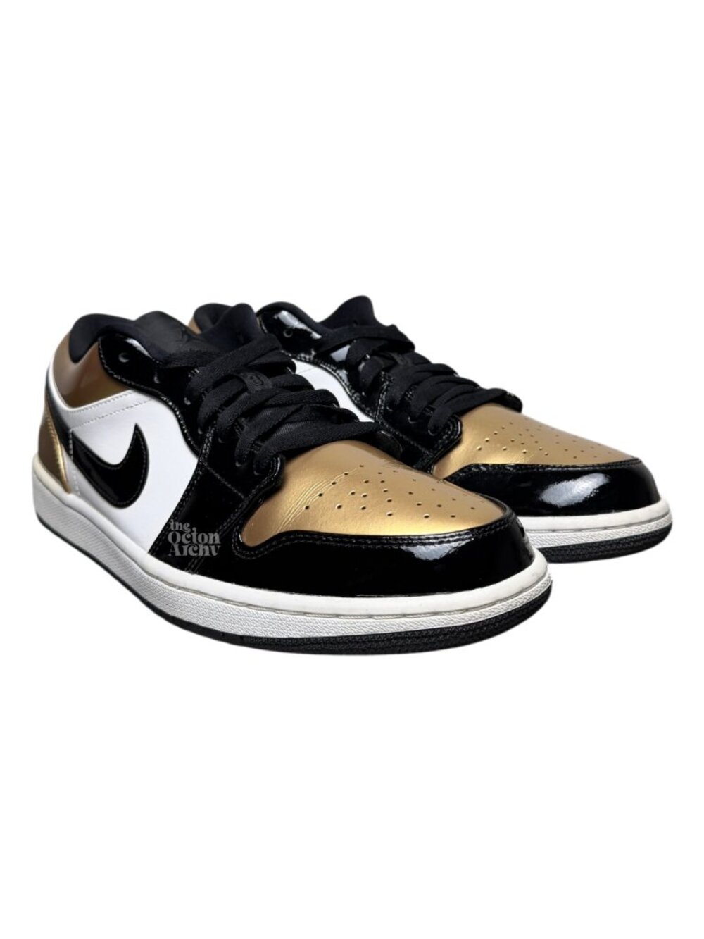 Size 11 Air Jordan 1 Low 'Gold Toe' 2019 CQ9447-700 Pre-Owned